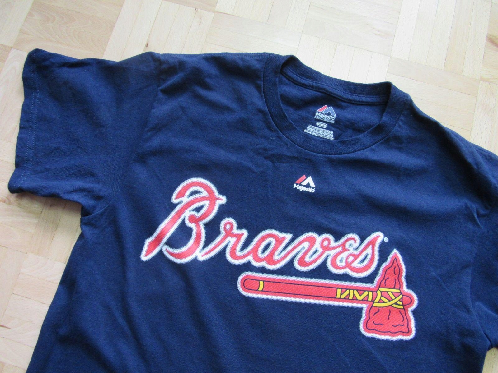 Atlanta Braves Baseball Majestic ORYGINAL TSHIRT M Rękaw krótki rękaw