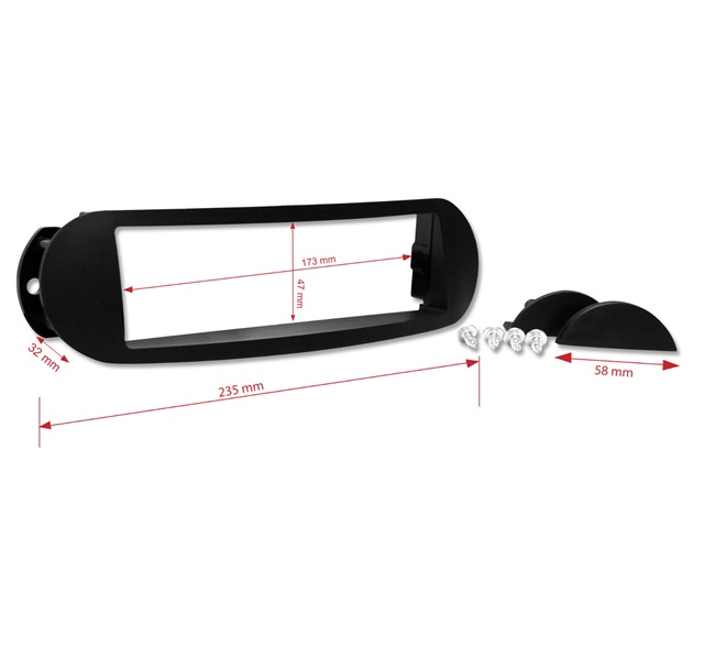 RAMKA RADIOWA 1 DIN VW NEW BEETLE 9C 1997 - 2010 Kod producenta 61552