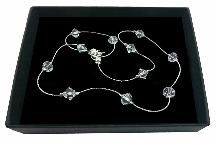 

Naszyjnik srebrny z kryształami Swarovski 507
