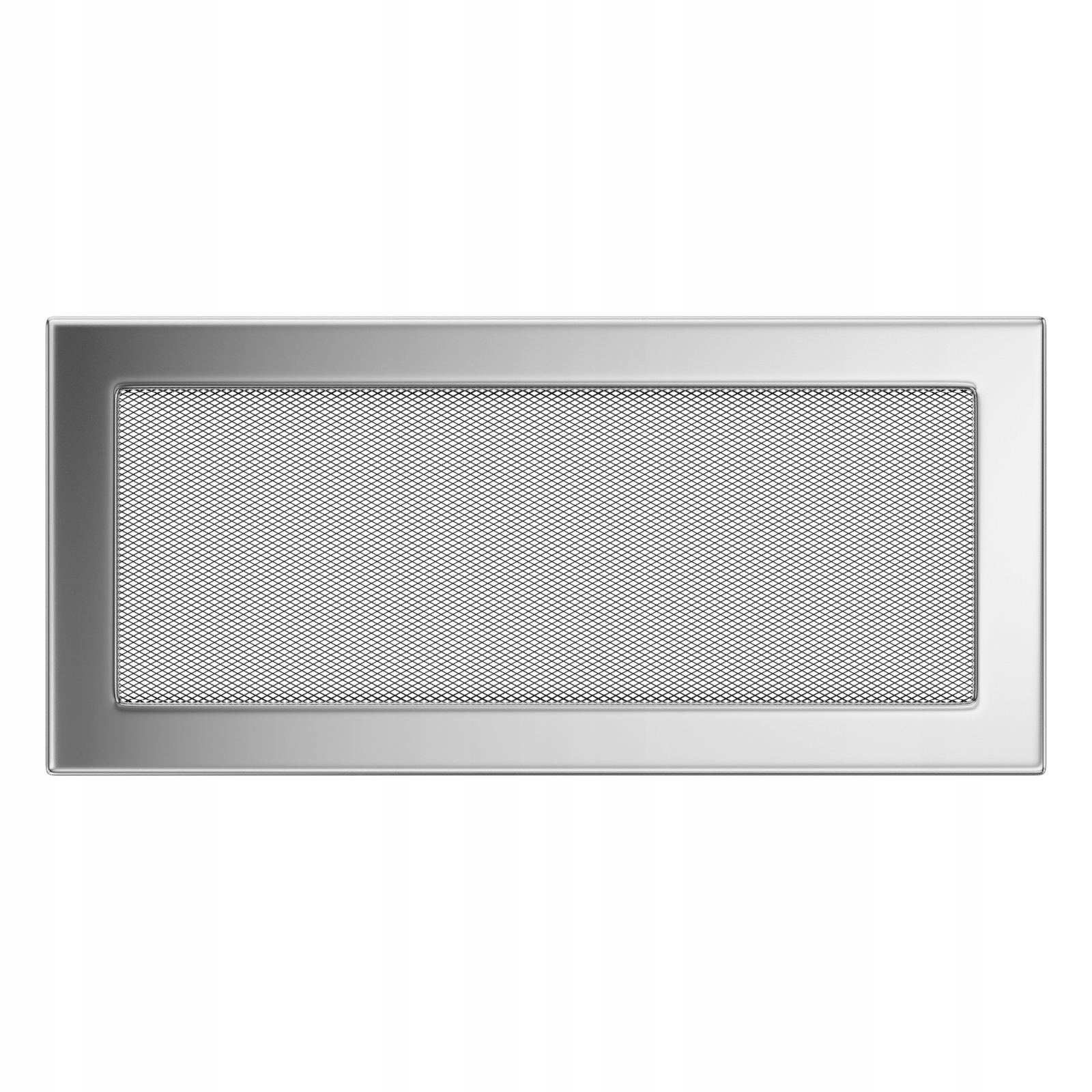 Ventilační mřížka do krbu 17x37 niklovaná