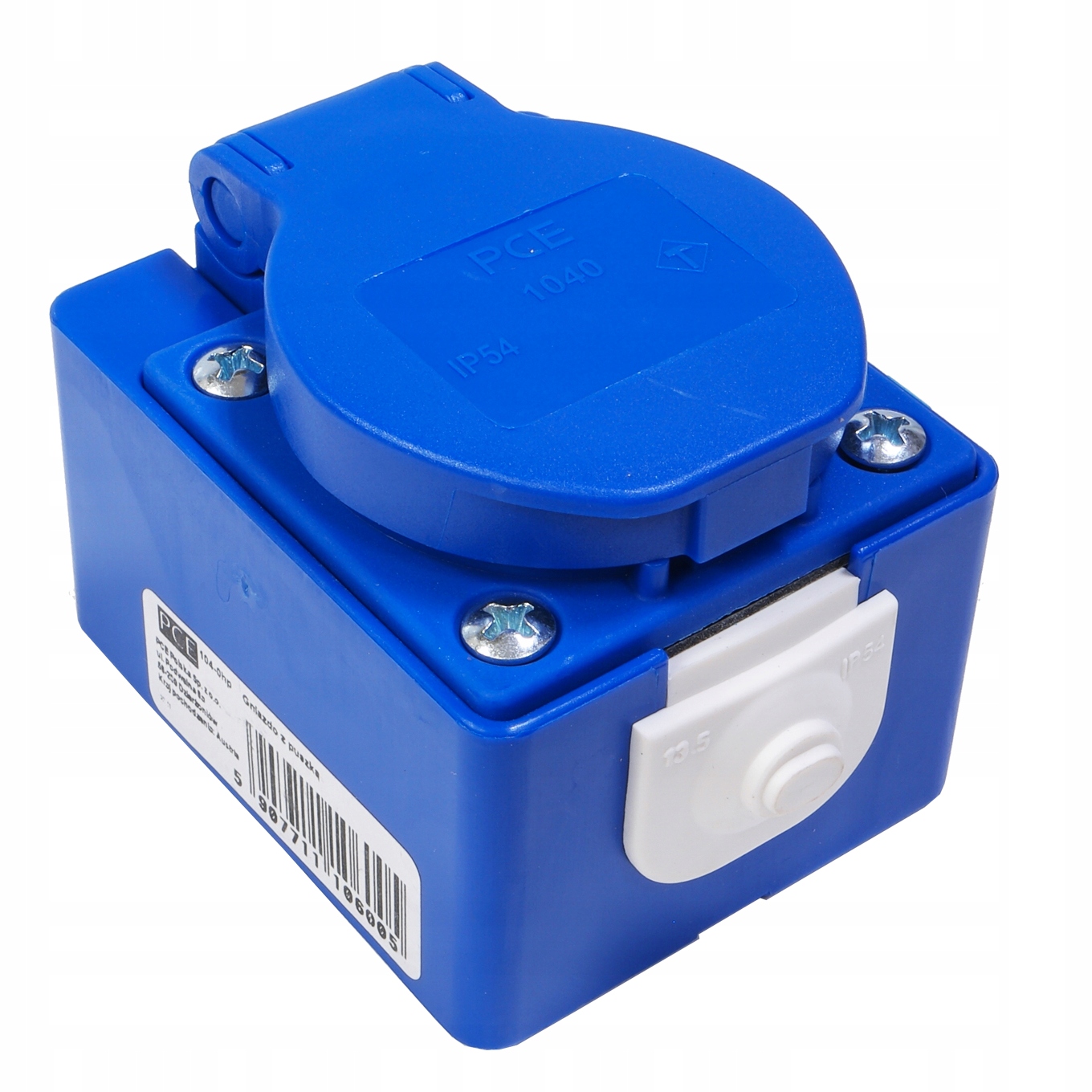 

Gniazdo natynkowe tablicowe 230V IP54 104-0hp Pce