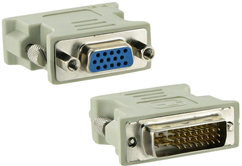 

Przejściówka Adapter z DVI-I (24+5) na Vga (d-sub)