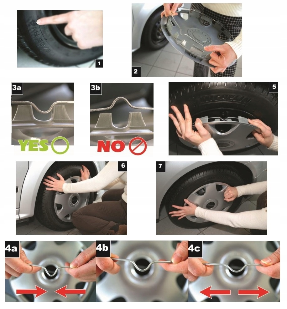 KOLPAKI 16 CALI CZARNE do opel ford citroen vw 15 Producent code 16 Delta black