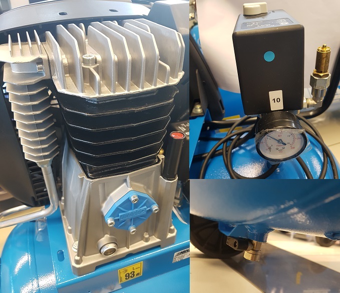 KOMPRESOR SPRĘŻARKA ABAC PRO A39B 200L CT4 400V Zasilanie sieciowe