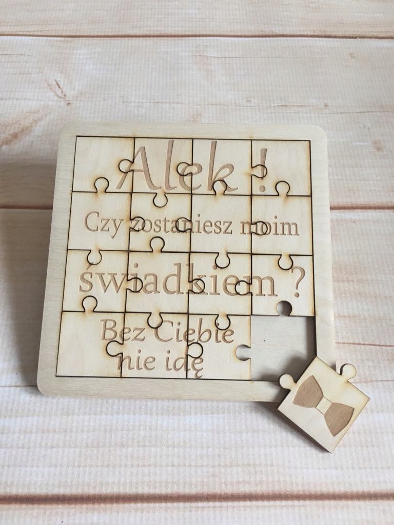 Prośba o świadkowanie - puzzle Liczba sztuk 1 szt.