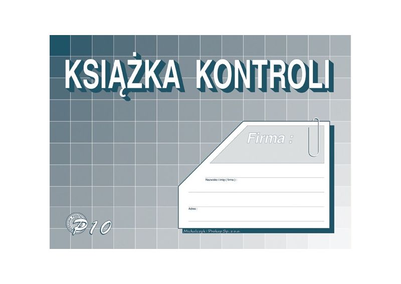 

Druk Książka Kontroli P10 A5