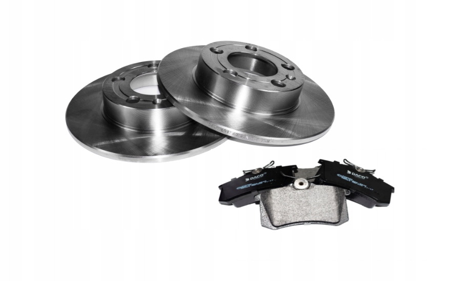 ТОРМОЗНЫЕ ДИСКИ + КОЛОДКИ A3 TOLEDO GOLF IV OCTAVIA ЗАД.