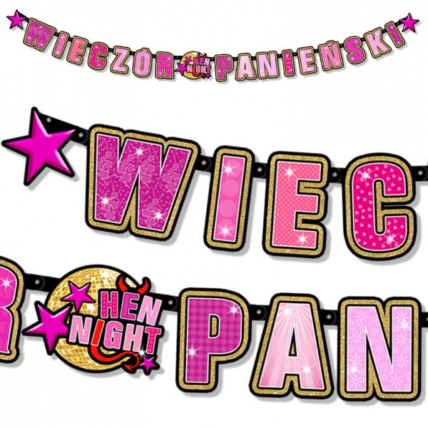 

Baner Wieczór Panieński Hen Night 247 cm