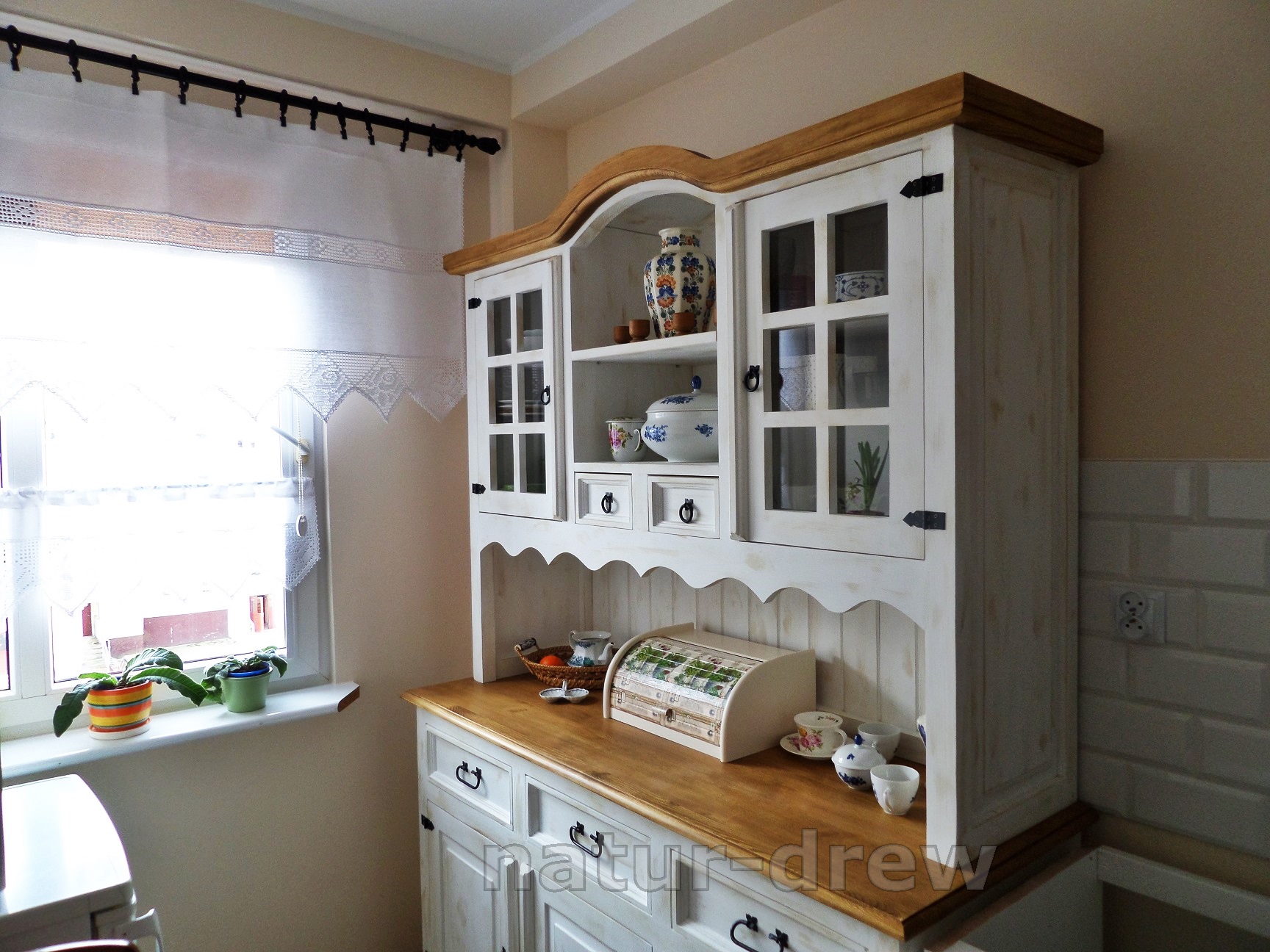 Kredens Stary a Nowy, Z drewna,Drewniany NOWOŚĆ Szerokość mebla 50 cm