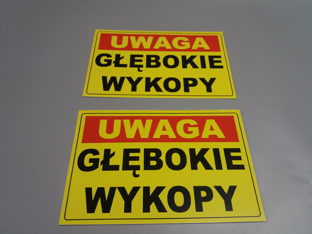 NAKLEJKA GłĘBOKIE WYKOPY 30x20 cm Kod producenta Głębokie wykopy