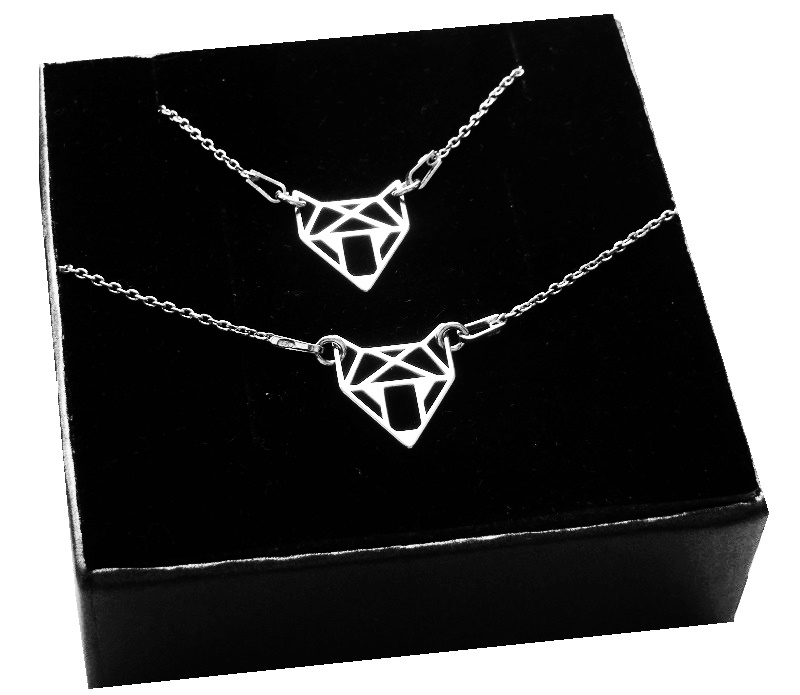 Komplet liška Origami Celebrita stříbro 925