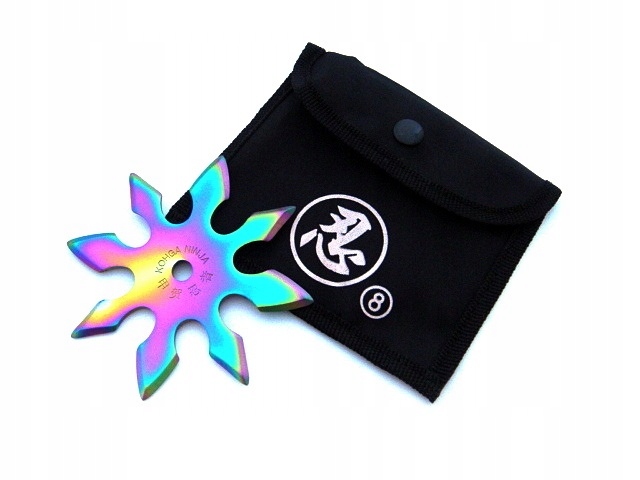 

Gwiazdka Nóż Shuriken 8 Do Rzucania Rainbow N404B