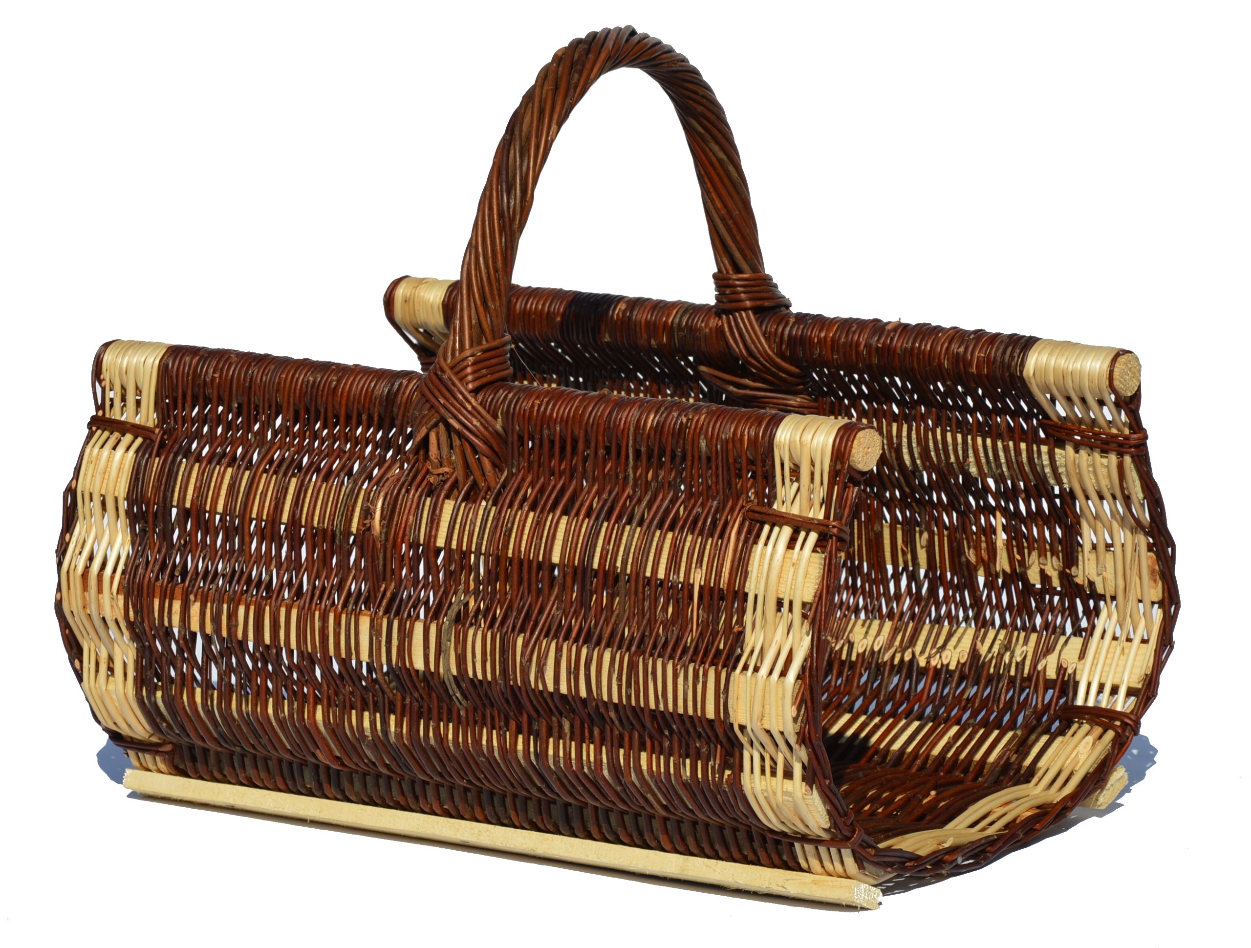 Proutěný koš na dřevo do krbu 60 cm Super!