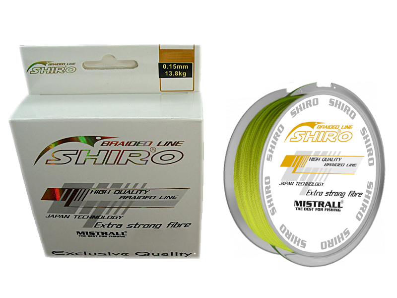 

Plecionka Mistrall Shiro 0,04 mm 135m Żółta Fluo