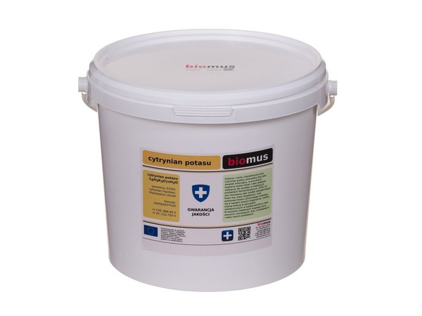 

Cytrynian Potasu czysty 5kg Biomus