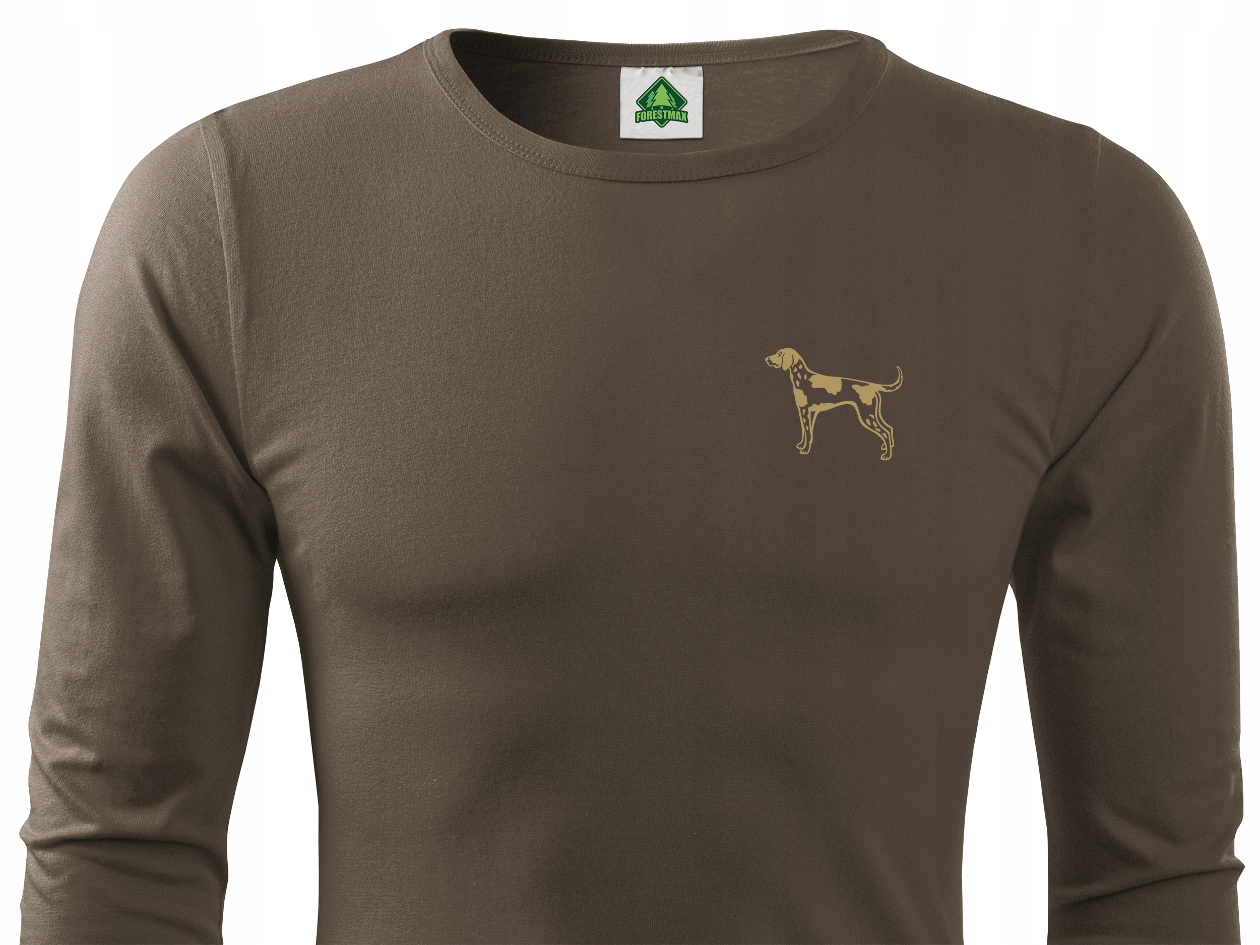

Brązowa Koszulka Forestmax 160g Nadruk Pointer XL