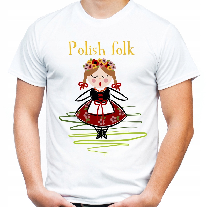 

Koszulka t-shirt folk folkowa pamiątka z Polski -s