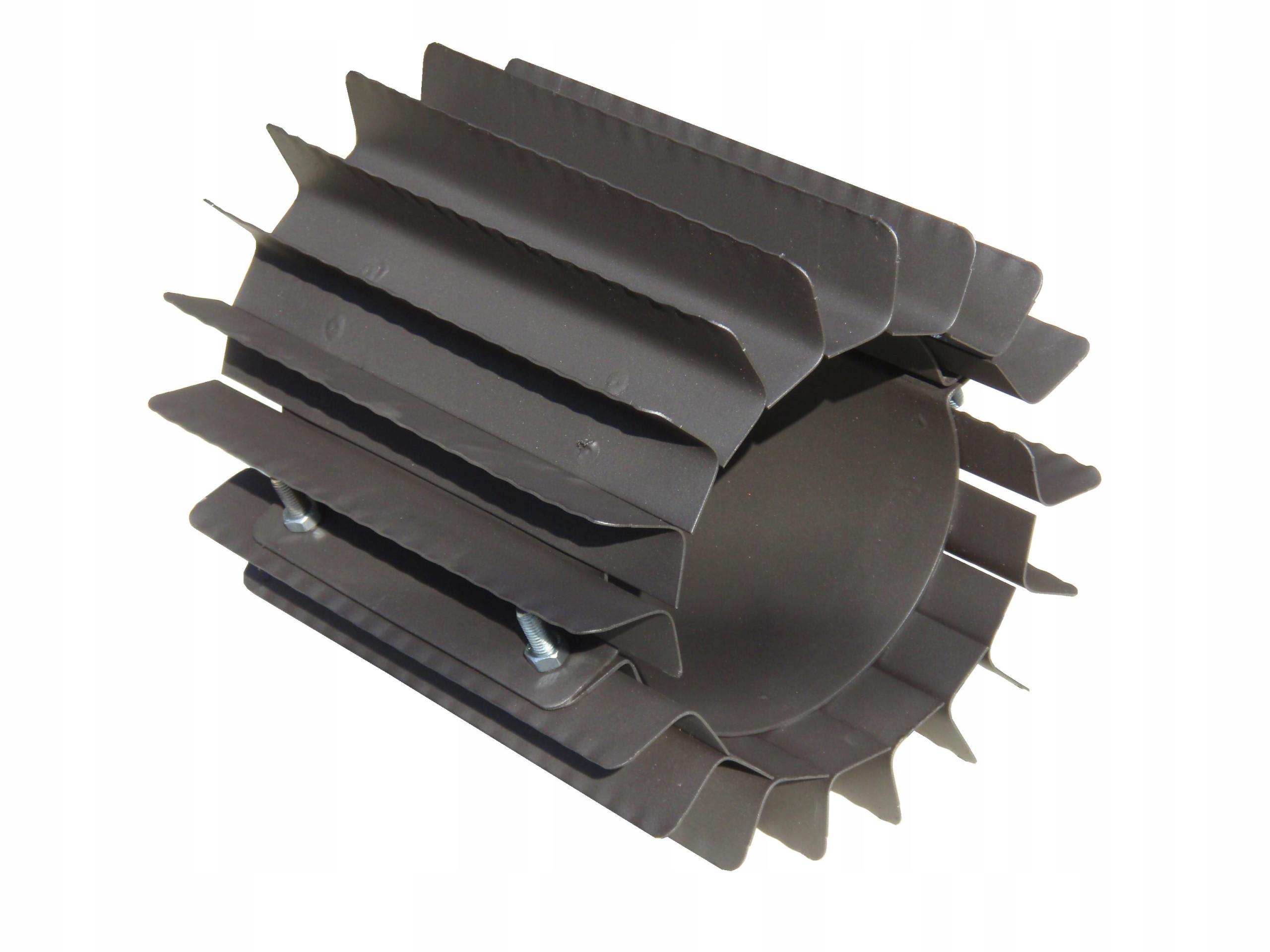 Radiátorový výmenník tepla ⌀ 130 mm/výška 250 mm sivý, nanášaný a skrutkovaný