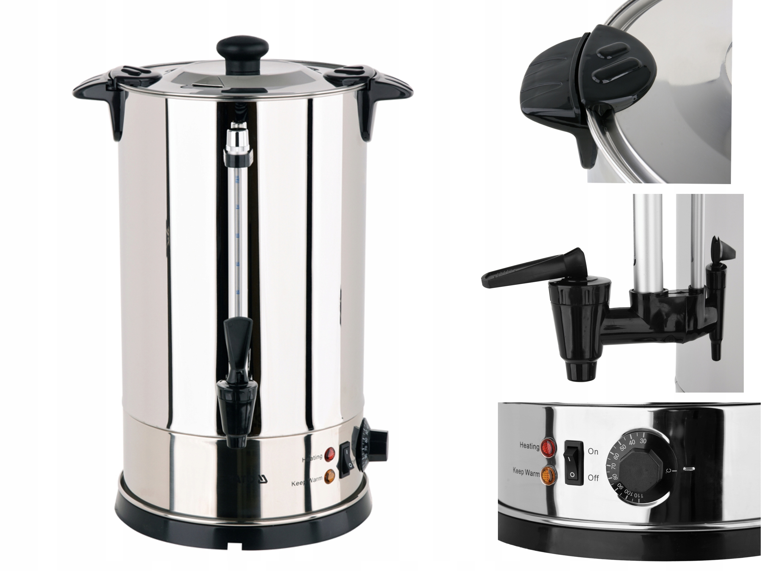 

Warnik Do Wody Grzańca Podgrzwewacz 1kW Inox Yato