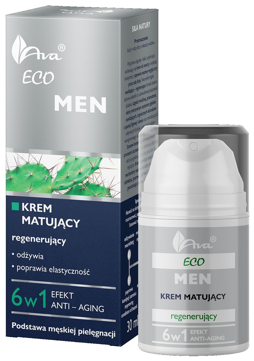 

Ava Eco Men Krem Do Twarzy Matujący Regenerujący