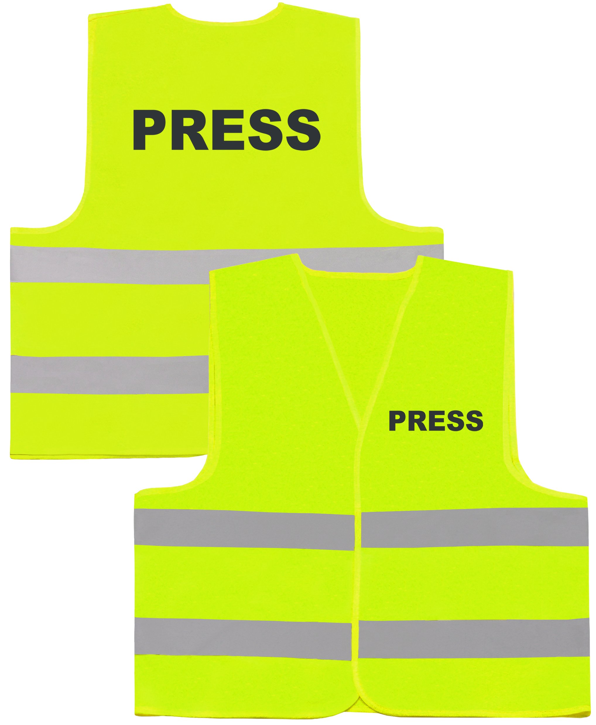 

Odblaskowa Kamizelka Reportera Nadruk Press Żółta