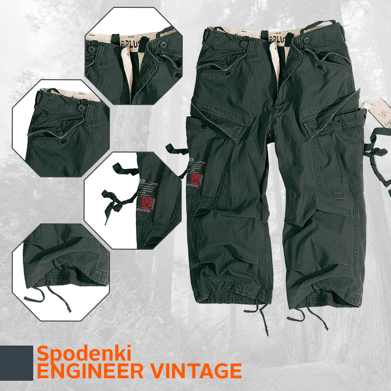 SURPLUS Spodenki Bojówki M65 ENGINEER Vintage S Rodzaj bojówki