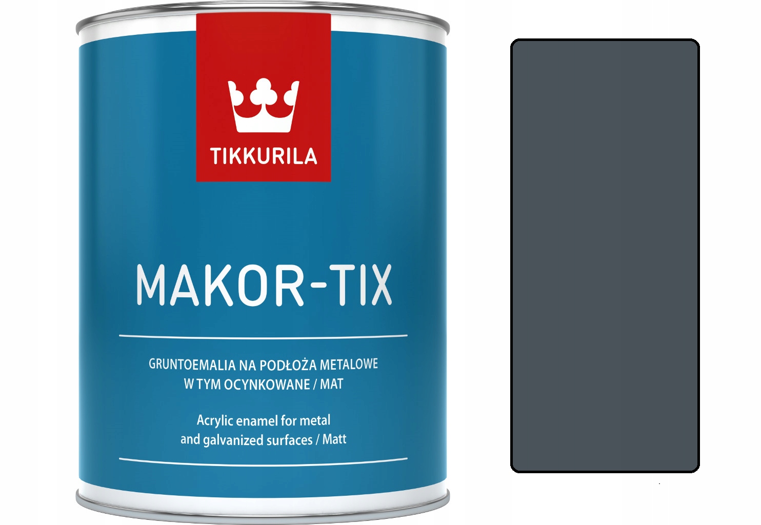 

Tikkurila Makor-tix farba do dachu ocynk 3L grafit