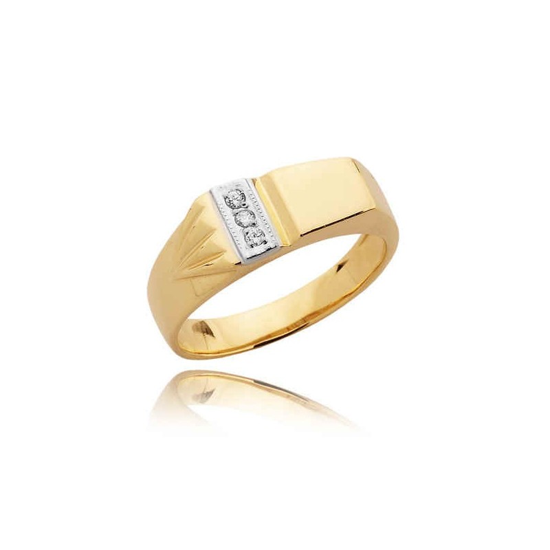 

Sygnet męski S8 z brylantami 0,036ct
