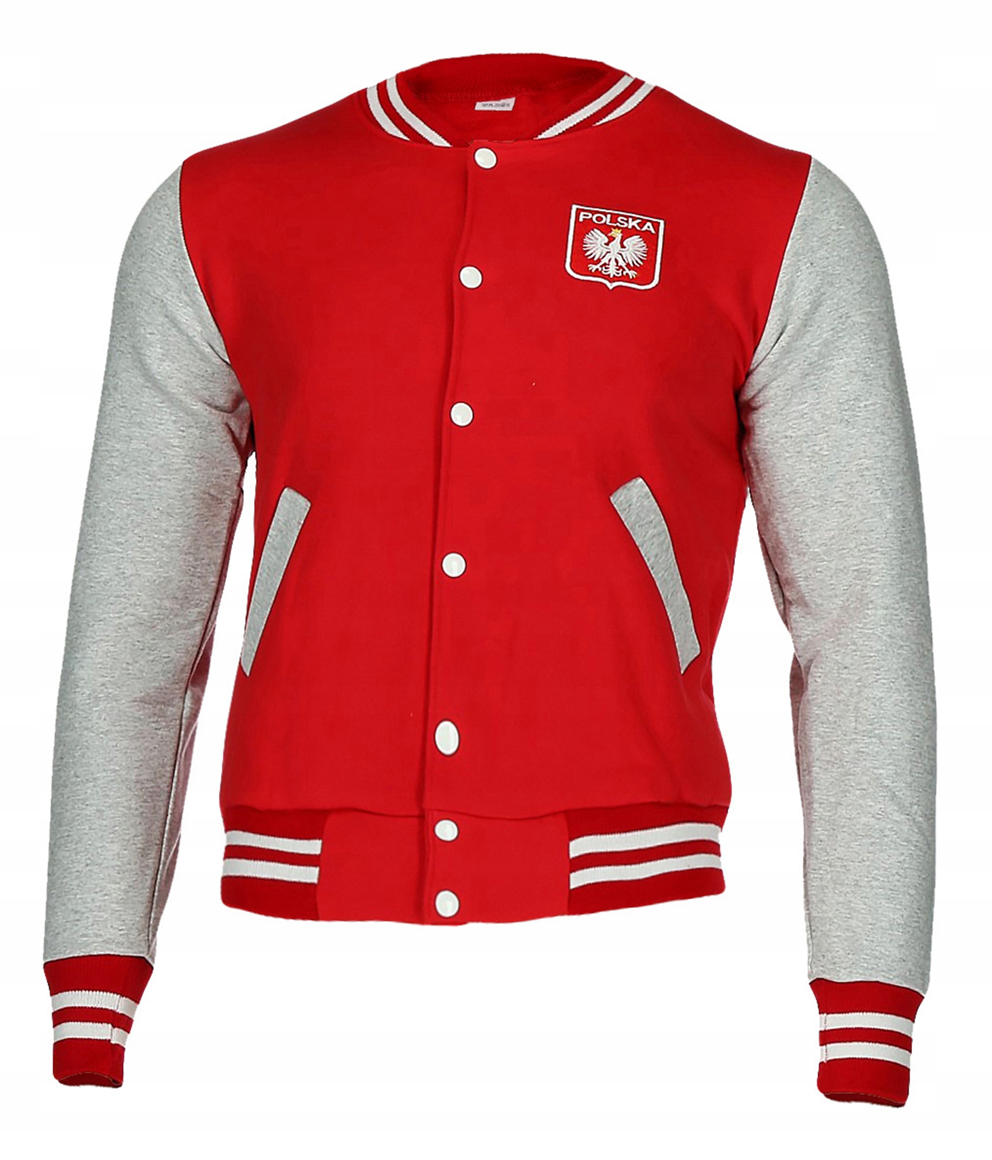 BLUZA KIBICA BEJSBOLÓWKA BASEBALL POLSKA r. 122cm Dekolt szpic