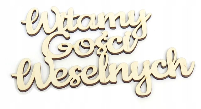 NAPIS Witamy Gości Weselnych DEKOR DECOUPAGE DV50 Kod producenta NAPIS Witamy Gości Weselnych DV50