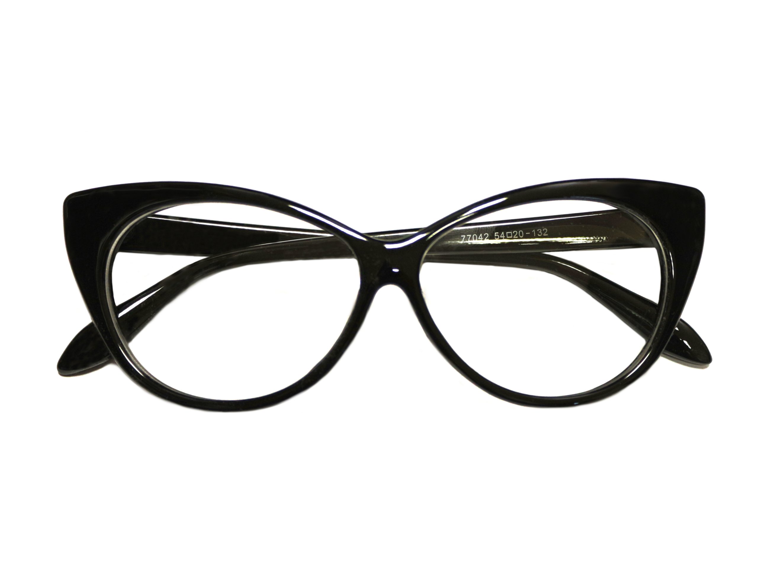 

Okulary Zerówki czarne Kocie oko cat Eyes