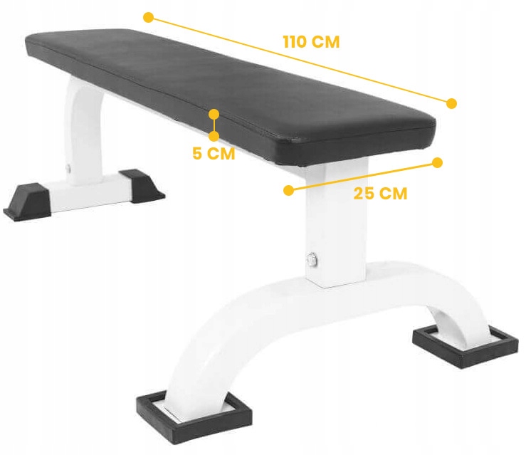 Ławka prosta do ćwiczeń pod sztangę udżwig 300 kg Marka Gorilla Sports