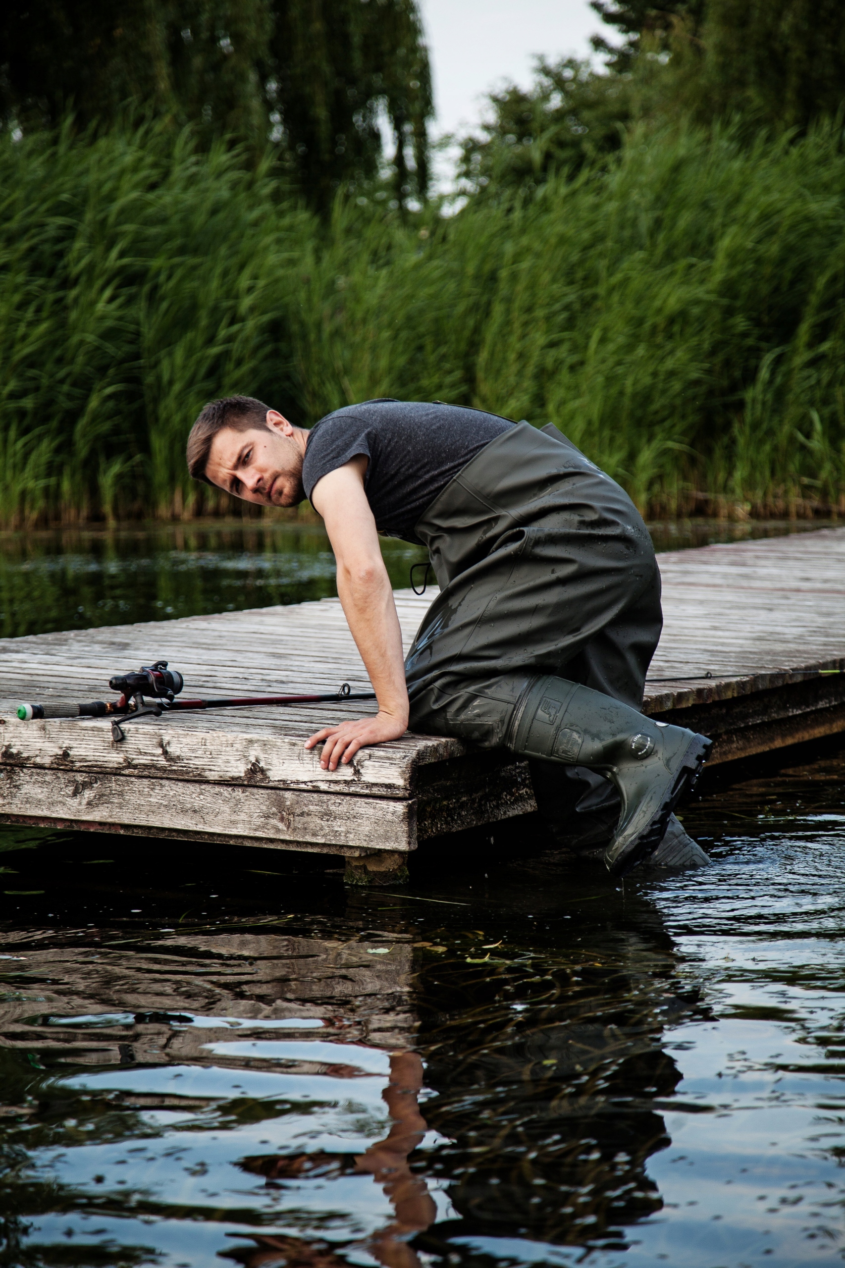 Spodniobuty Kalosz z Wkładka Antyprzebiciową Pros Typ podeszwy gumowa