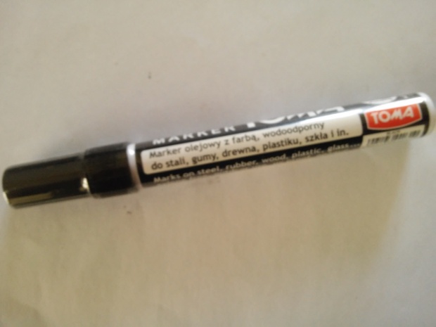 Marker olejny olejowy gruby 2,5mm Toma czarny Marka Toma