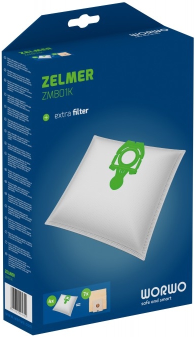 

4x Worki Safbag Odkurzacza Zelmer 49.4120 ZMB01K