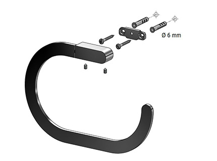 NATURA1 BISK WIESZAK OWALNY 04322 CHROM Marka Bisk