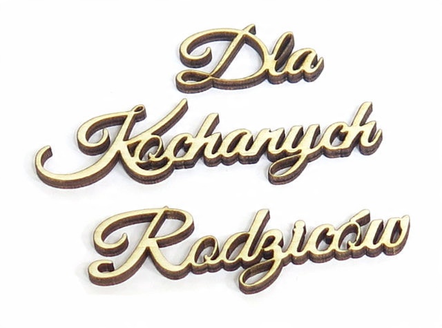 

Napis Ozdoba Decoupage Dla Kochanych Rodziców KZ48