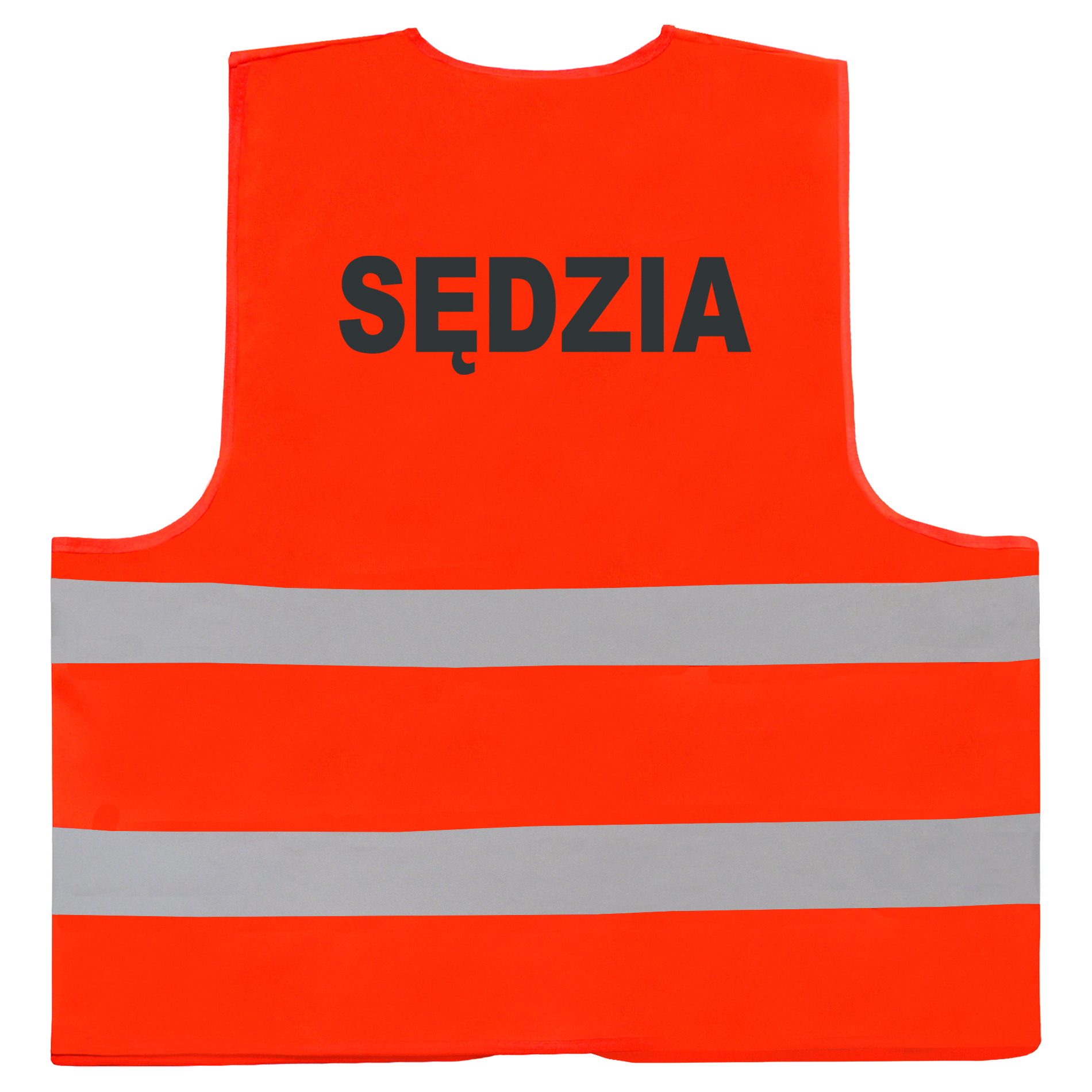 Mocna Kamizelka Bhp 120g Odblaskowy Napis Sędzia