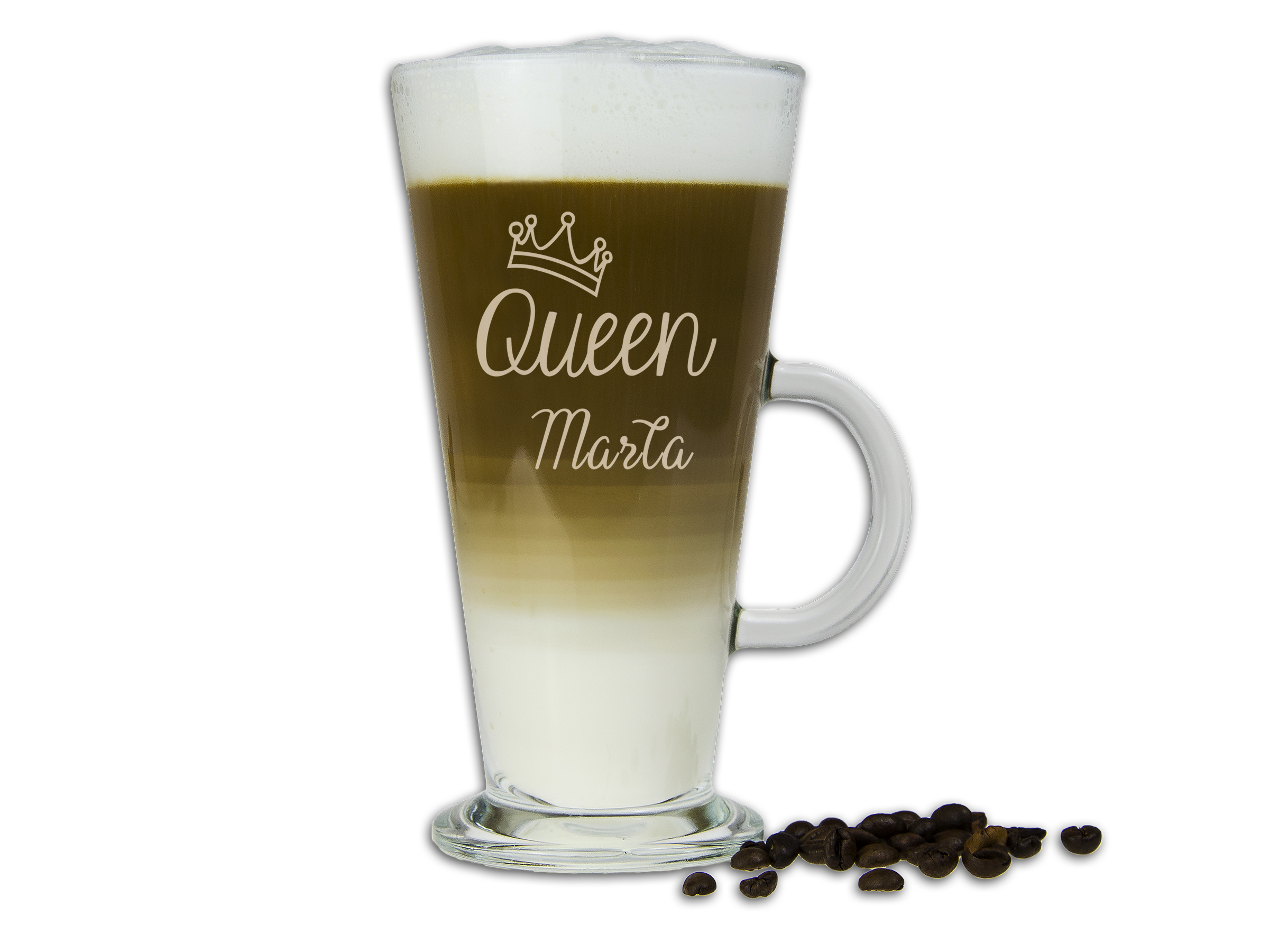 

Szklanka Latte Dla Dziewczyny Prezent Grawer Queen