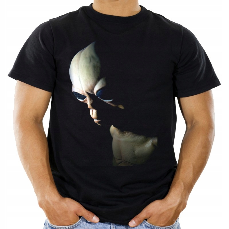 

Koszulka z ufoludkiem ufo obcym alien marsjanin M