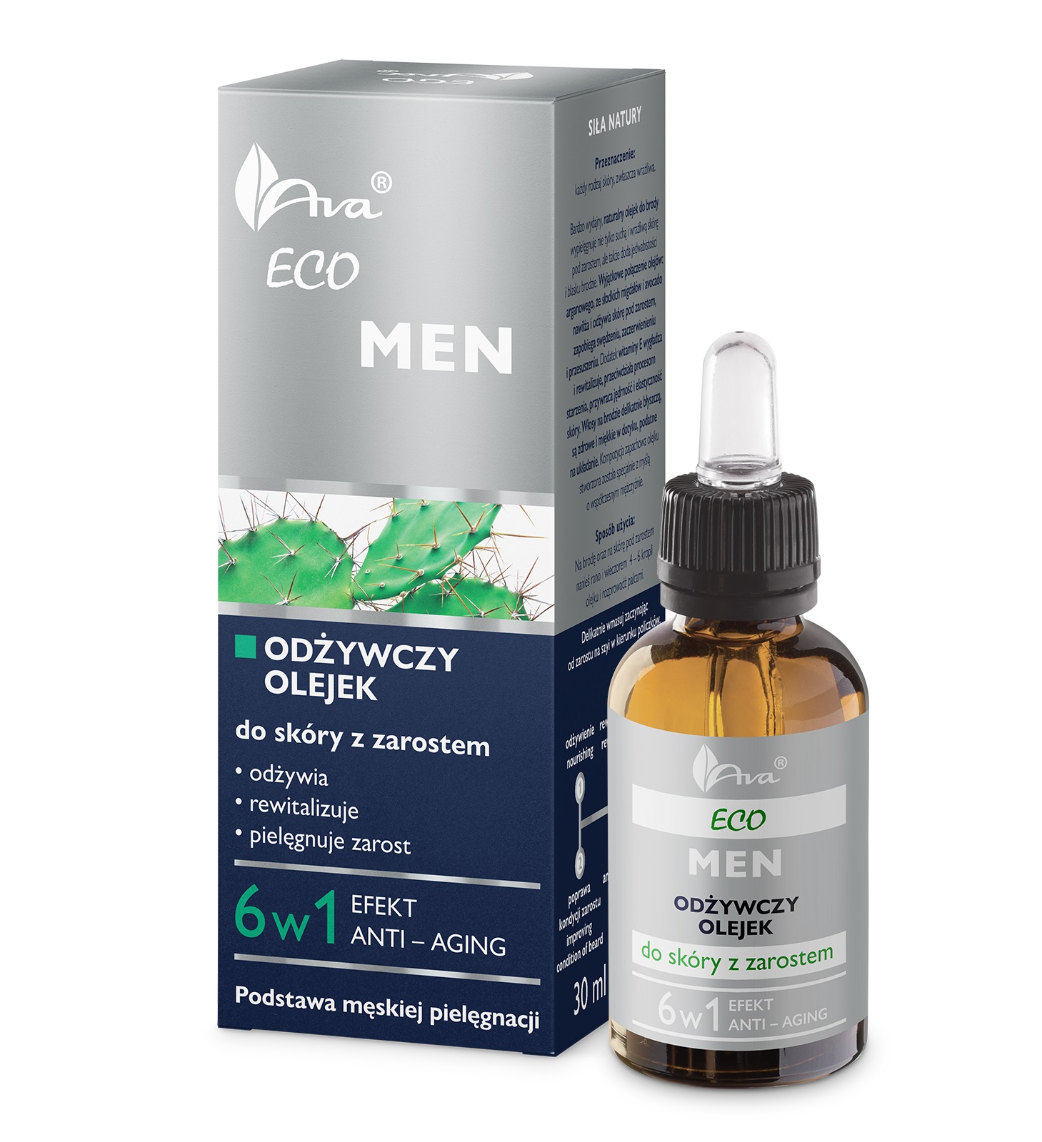 

Ava Eco Men Odżywczy Olejek Do Brody 6w1 30ml
