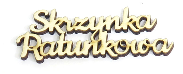 

Napis Decoupage Skrzynka Ratunkowa Ze Sklejki DZ84