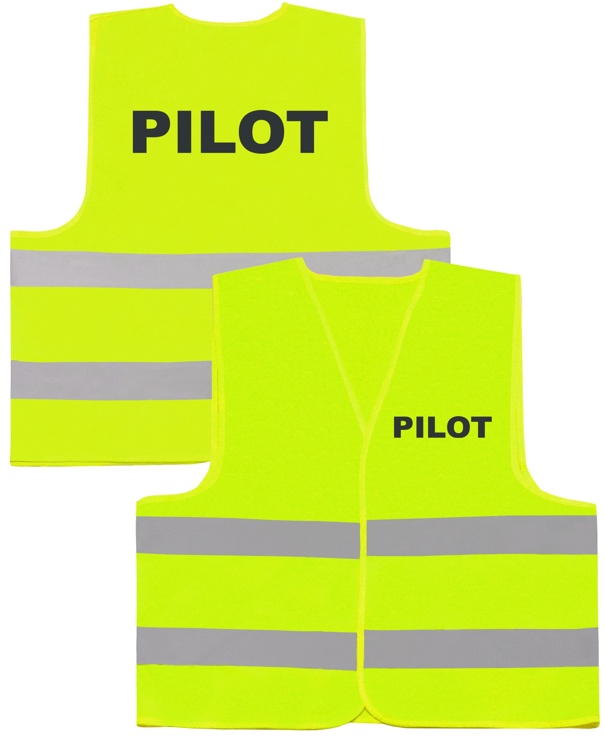 

Żółta Kamizelka Drogowa Nadruk Odblaskowy Pilot XL
