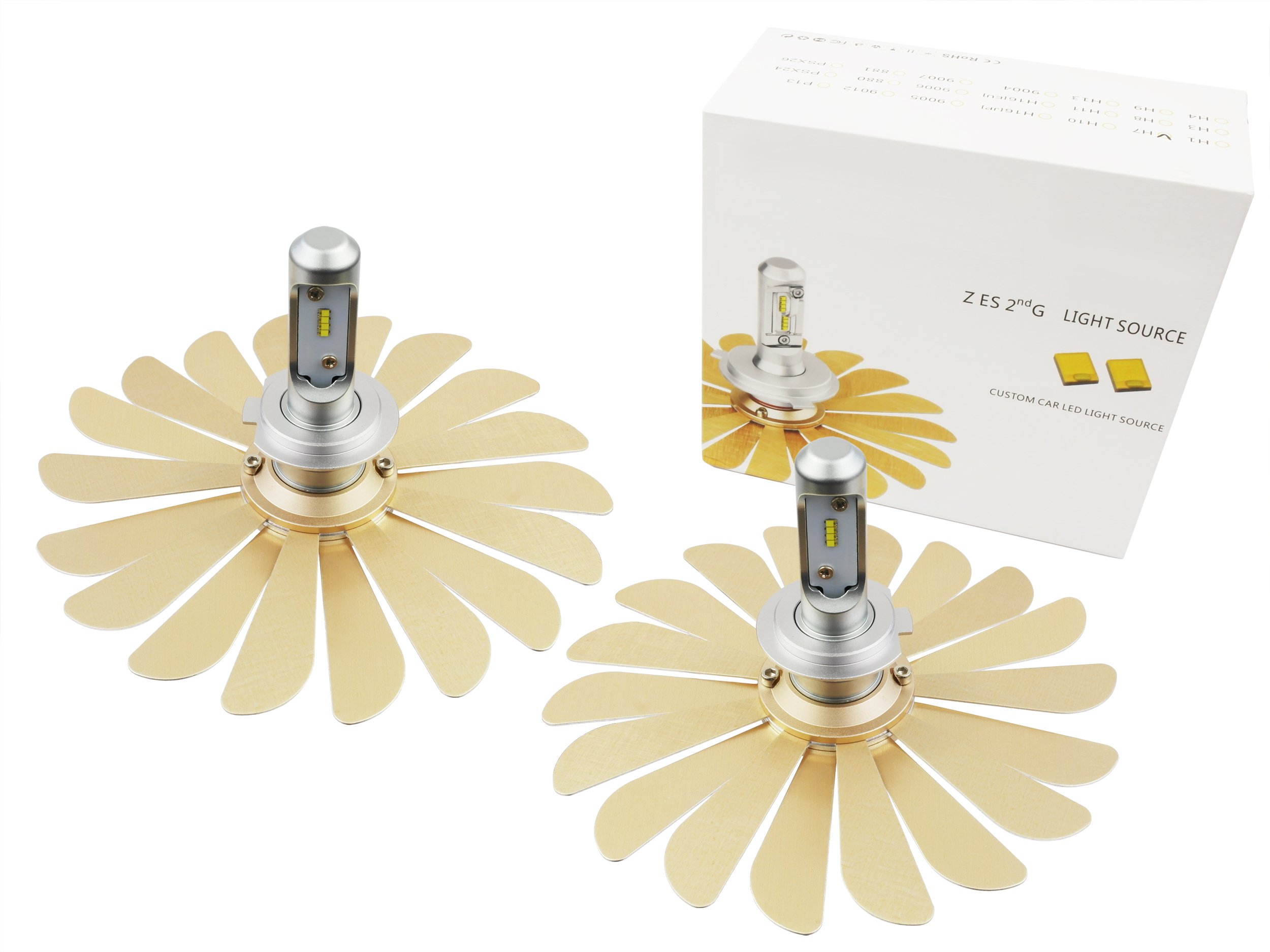

Zestaw Led H7 Zes 100W żarówki Dzień/noc 12000 lm