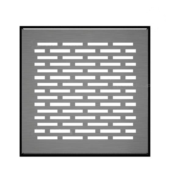 podlahová mriežka FLOOR 17x17 cm - brúsená 17/SZ