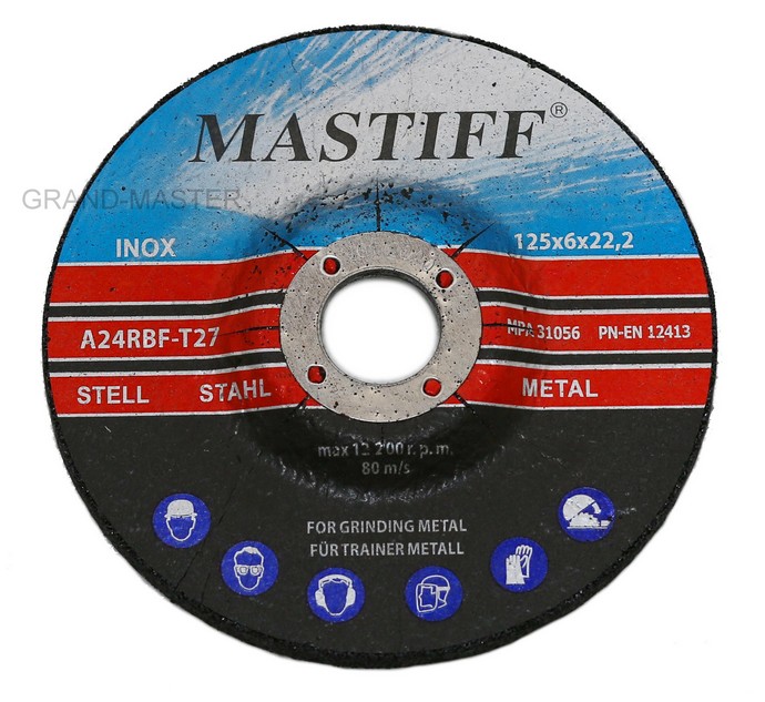 

Tarcze Do Szlifowania Metalu 125/6 mm Mastiff 50sz