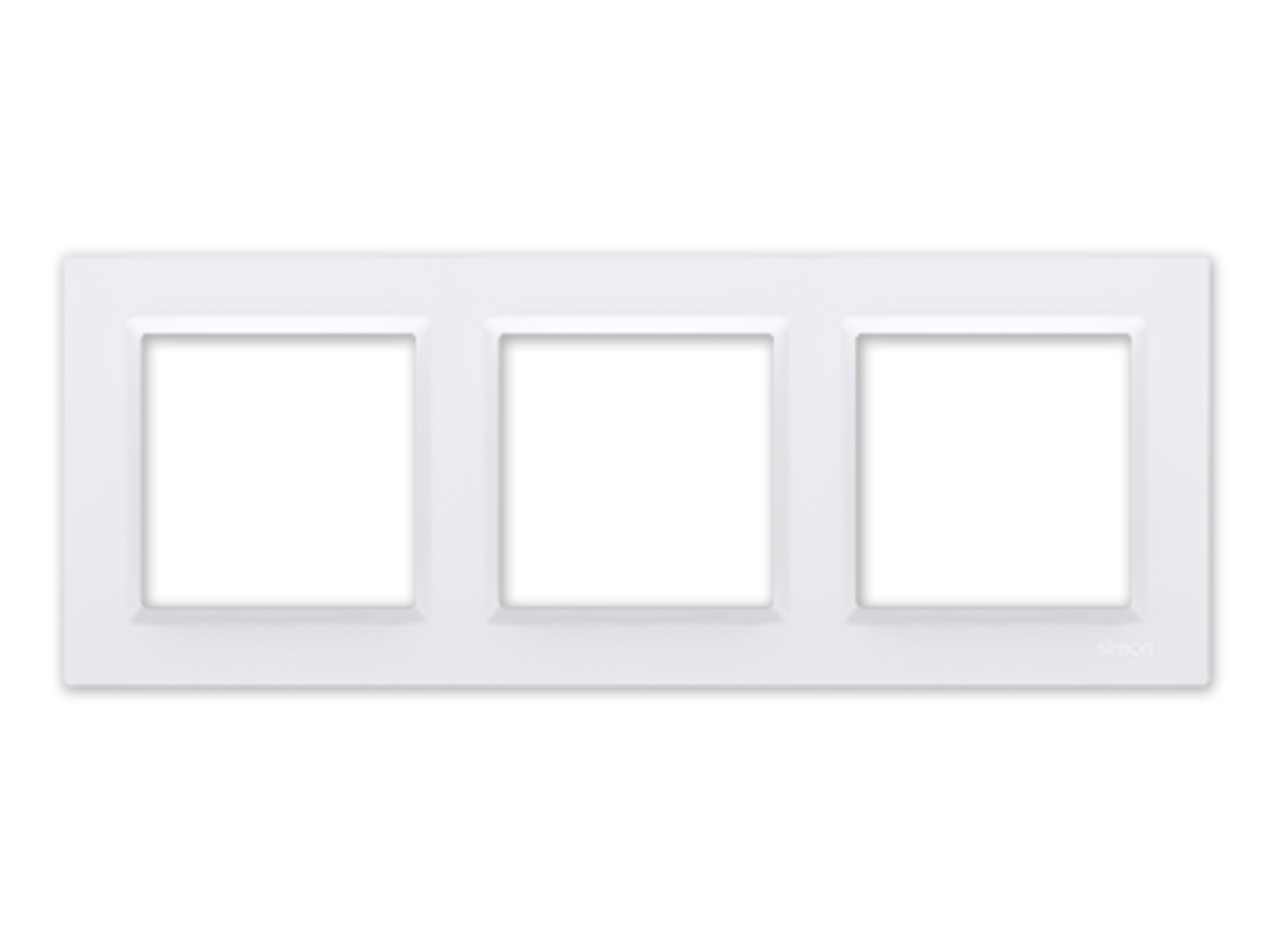 Simon 10 RAMKA POTRÓJNA biała Kontakt Simon10