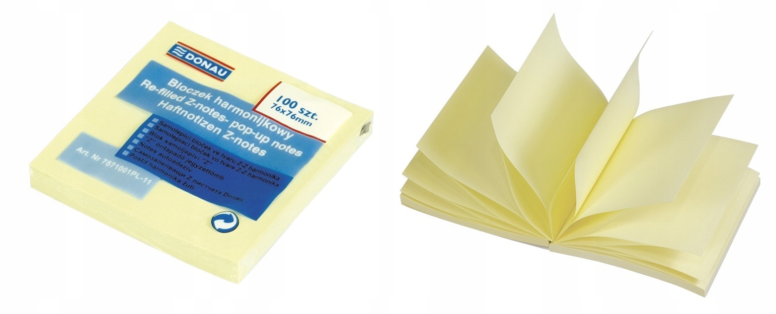 

Notes bloczek samoprzylepny typu Z 76x76mm Donau