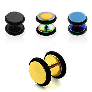 

Fake plug ze stali anodyzowanej 6 mm czarny