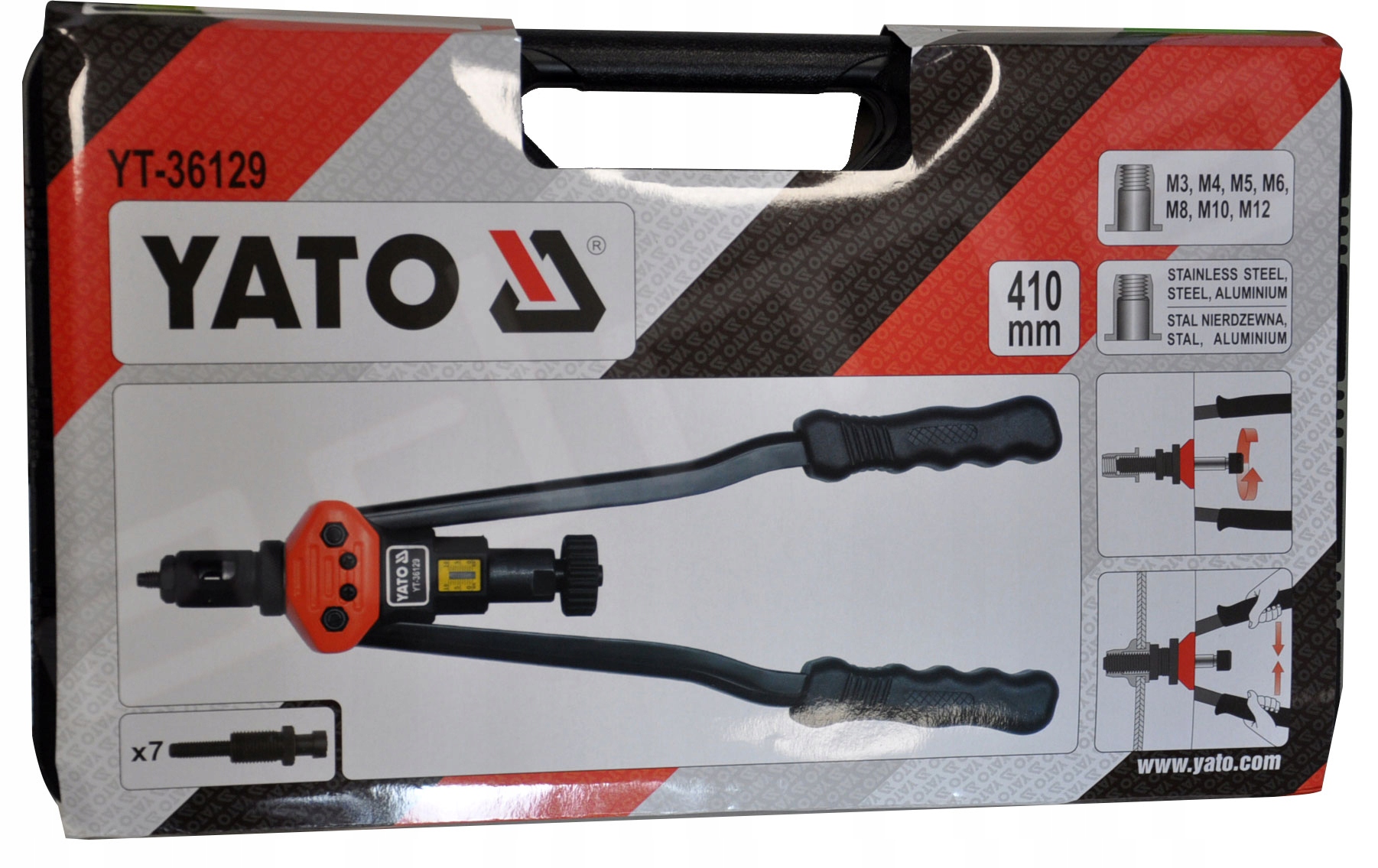 YATO NITOWNICA RECZNA DO NITONAKRETEK M3 M12 36129 Brand Yato